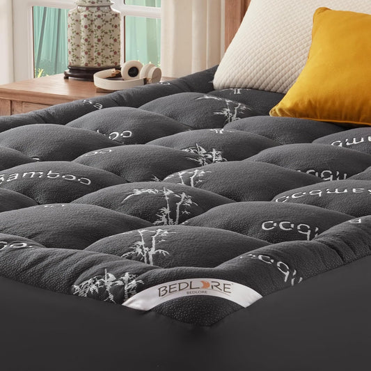 Surmatelas Double en Bambou – Confort Fraîcheur 2 Places