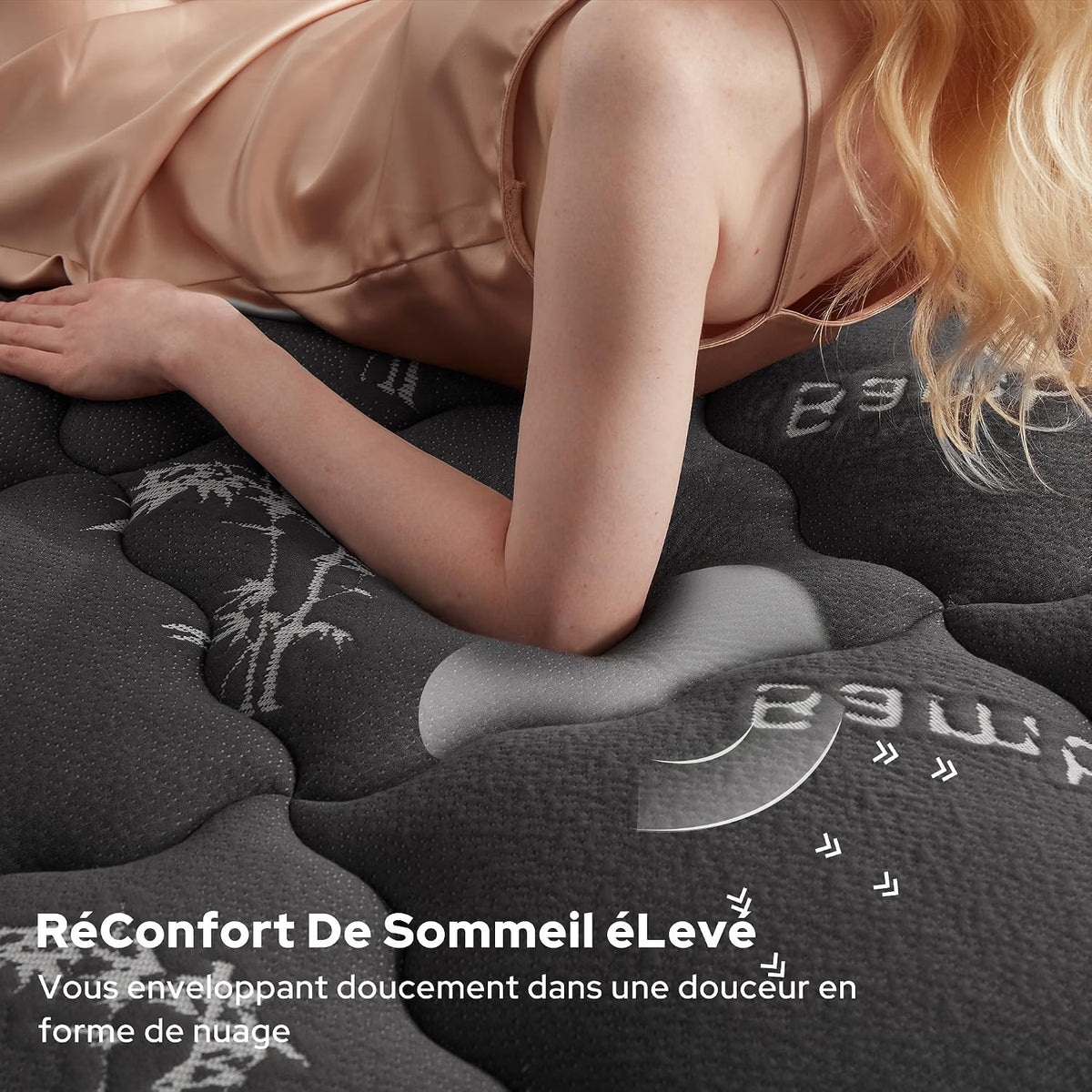 Surmatelas Double en Bambou – Confort Fraîcheur 2 Places